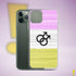Twink Pride Flag Brush Strokes Clear Case for iPhone®